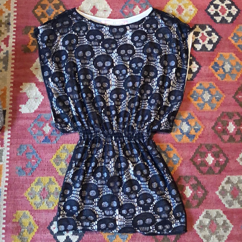 Chelsea and Violet Skull Mini Dress